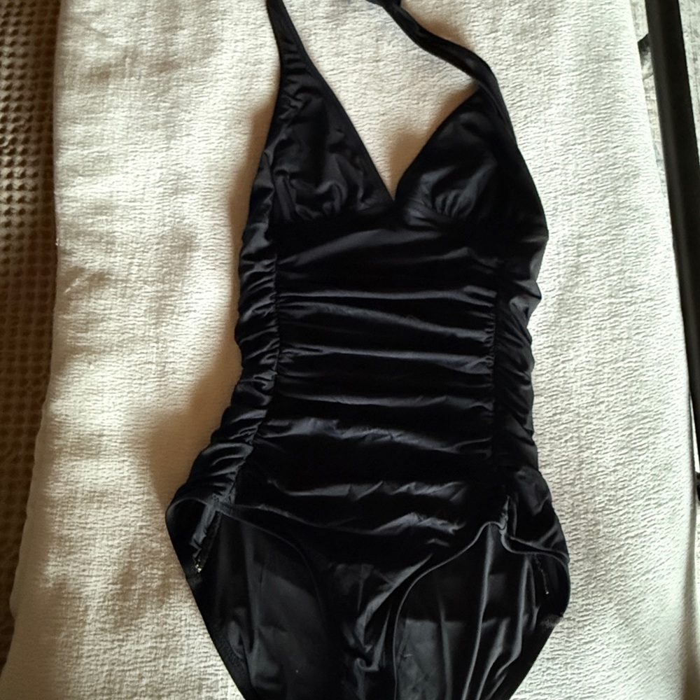 J. Crew Black One Piece Swimsuit